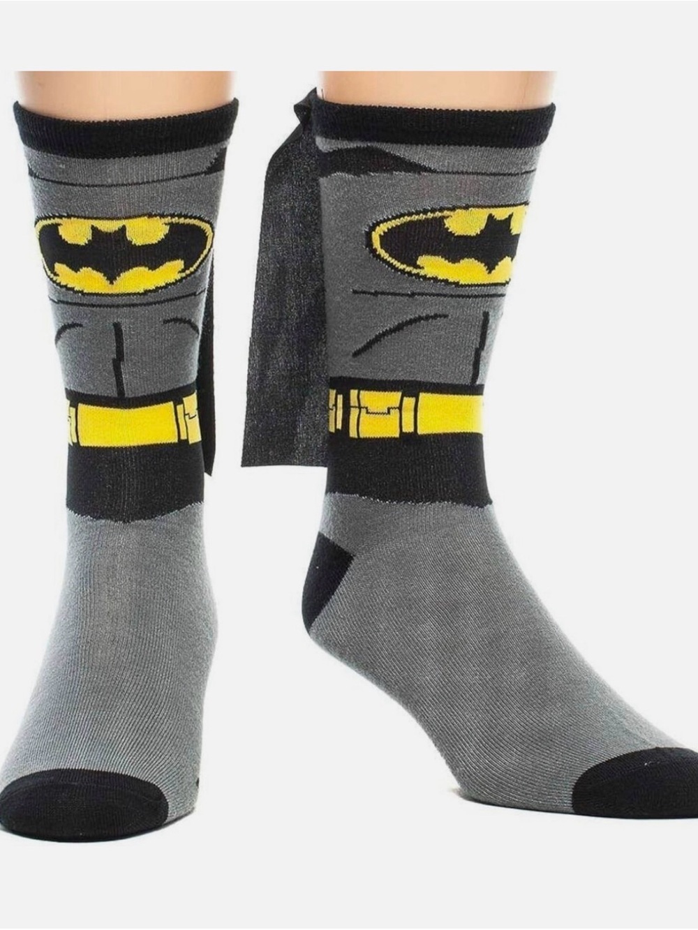 Bioworld Batman Black and Yellow Crew Socks